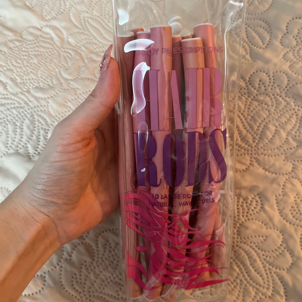 Hair Rods for Natural Waves - Pink